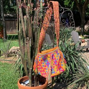 Handmade woven Colorful Geometric Patterned Women's Bag